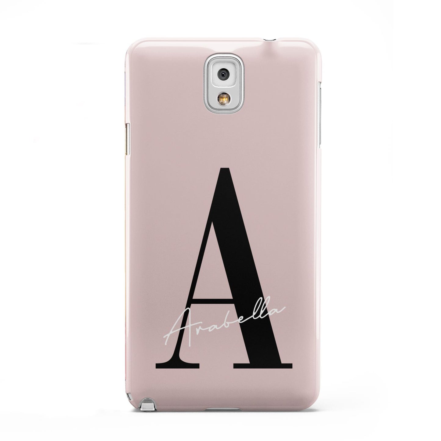 Personalised Dusty Pink Initial Samsung Galaxy Note 3 Case