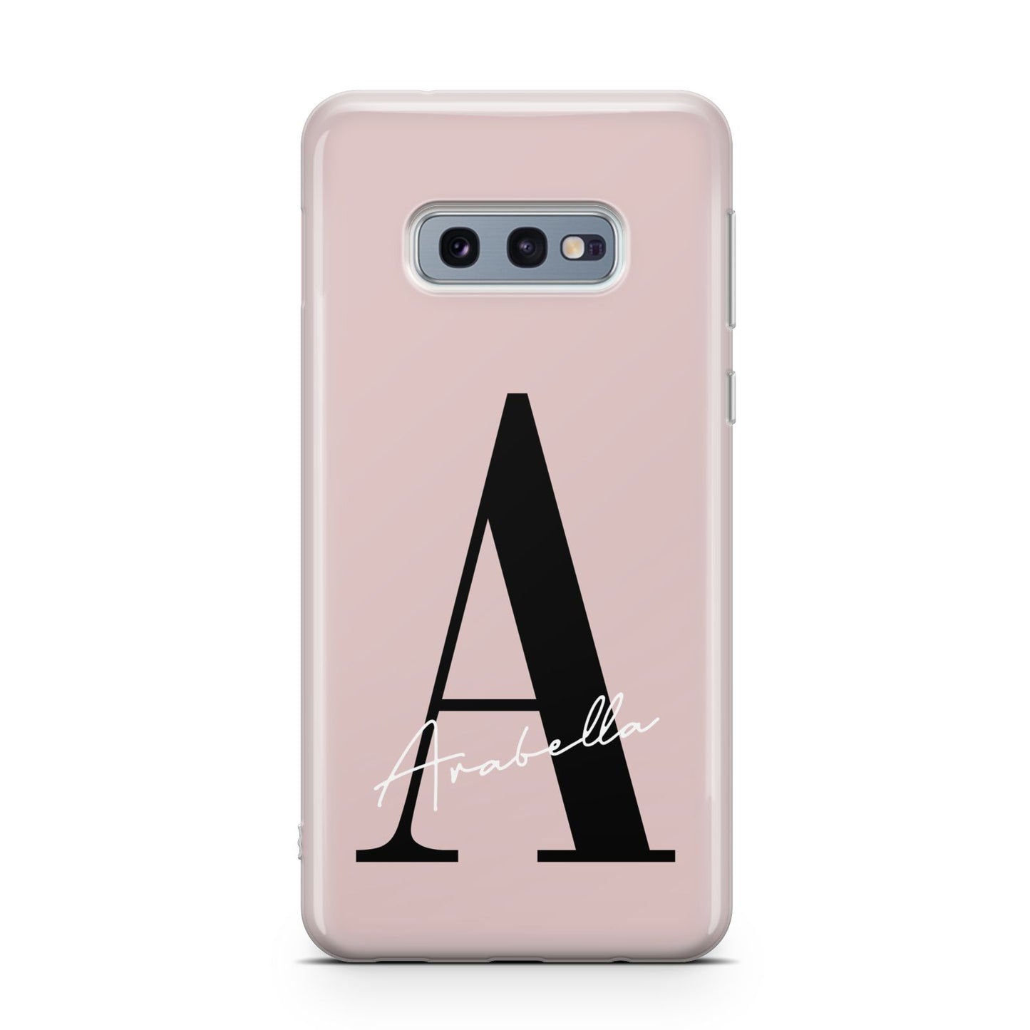 Personalised Dusty Pink Initial Samsung Galaxy S10E Case