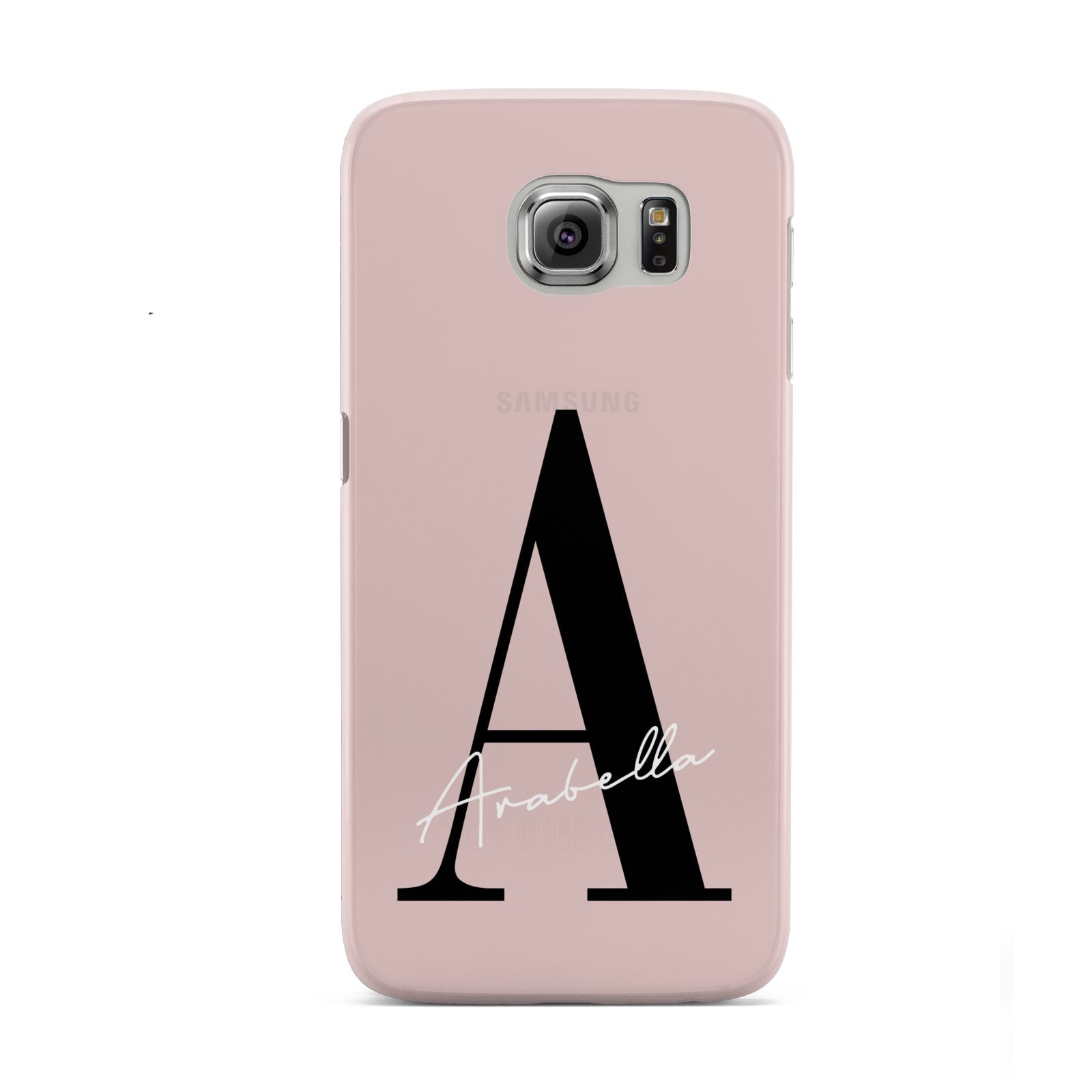 Personalised Dusty Pink Initial Samsung Galaxy S6 Case