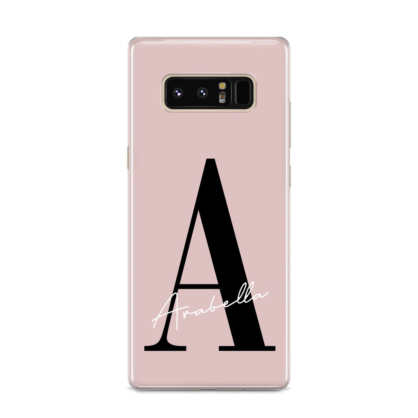 Personalised Dusty Pink Initial Samsung Galaxy S8 Case