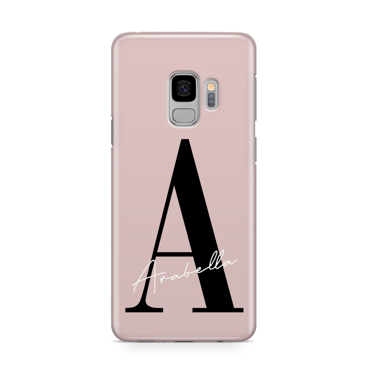 Personalised Dusty Pink Initial Samsung Galaxy S9 Case