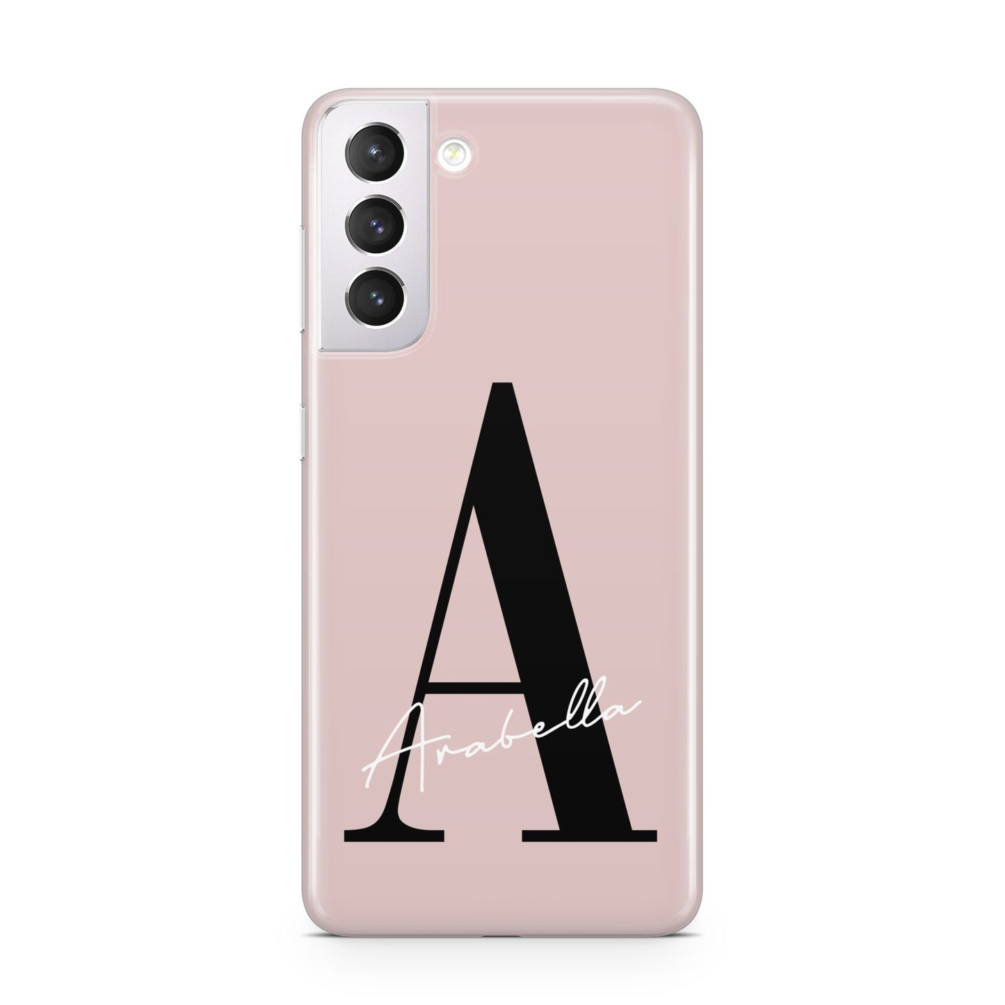 Personalised Dusty Pink Initial Samsung S21 Case