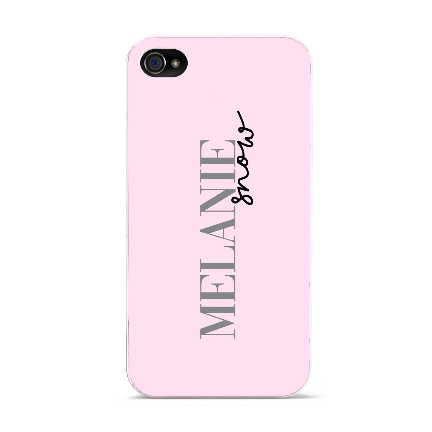 Personalised Dusty Pink Name Apple iPhone 4s Case