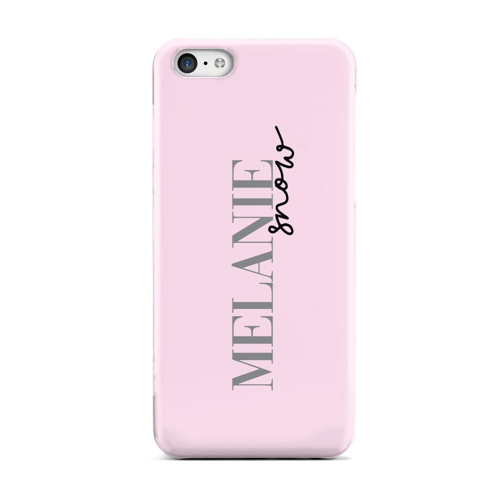 Personalised Dusty Pink Name Apple iPhone 5c Case