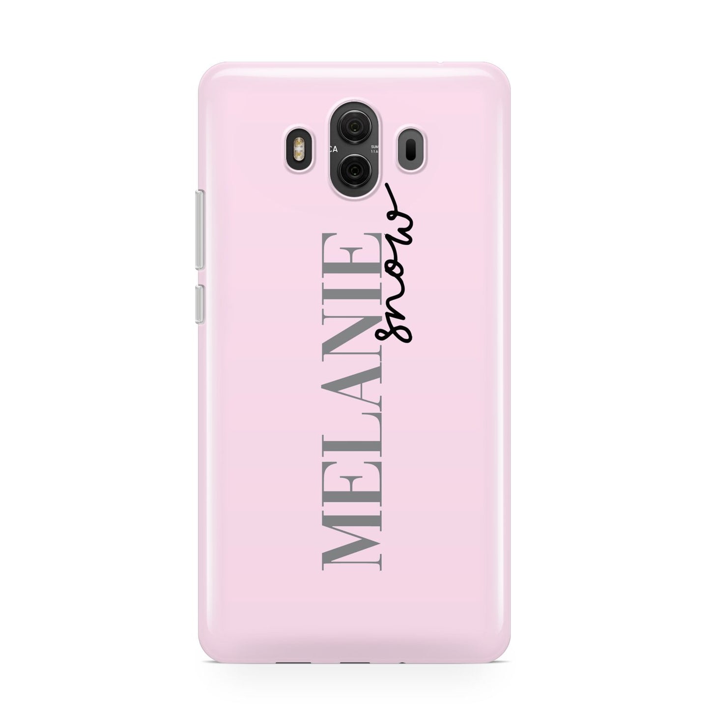 Personalised Dusty Pink Name Huawei Mate 10 Protective Phone Case