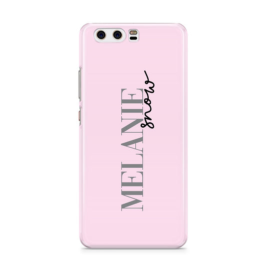 Personalised Dusty Pink Name Huawei P10 Phone Case