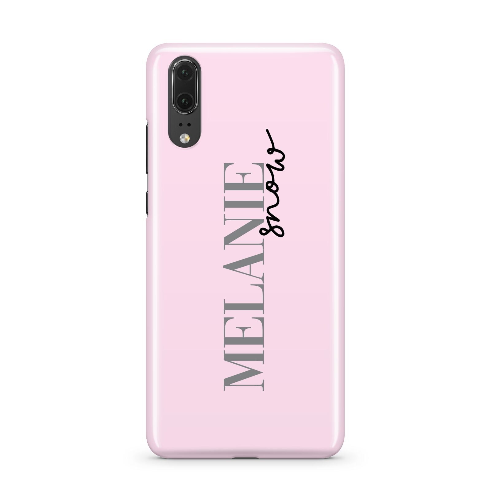 Personalised Dusty Pink Name Huawei P20 Phone Case