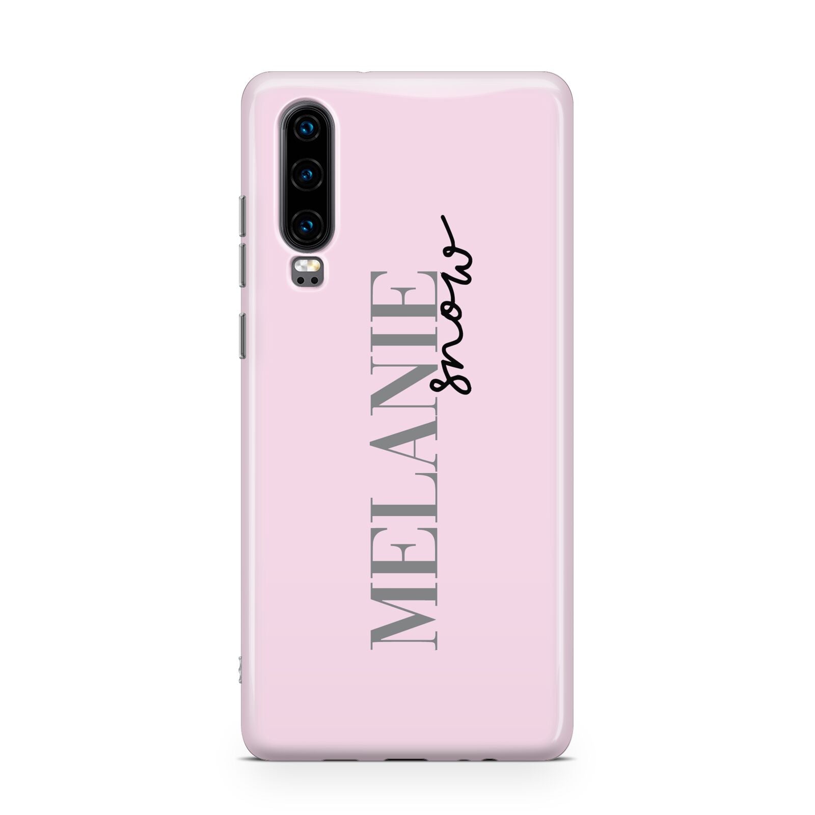 Personalised Dusty Pink Name Huawei P30 Phone Case