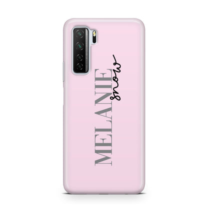 Personalised Dusty Pink Name Huawei P40 Lite 5G Phone Case