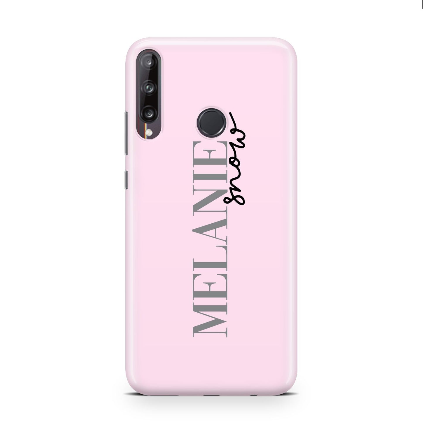 Personalised Dusty Pink Name Huawei P40 Lite E Phone Case