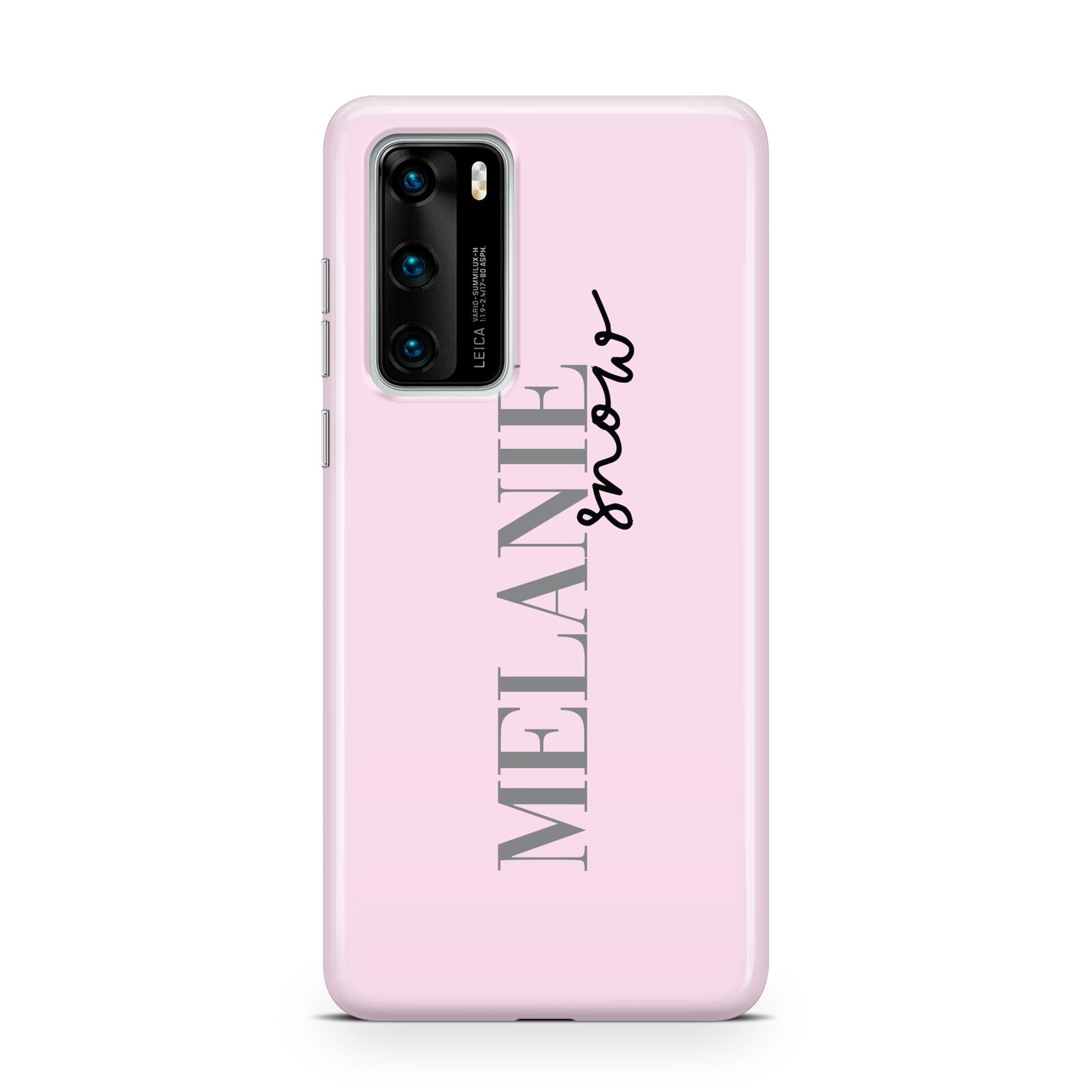 Personalised Dusty Pink Name Huawei P40 Phone Case