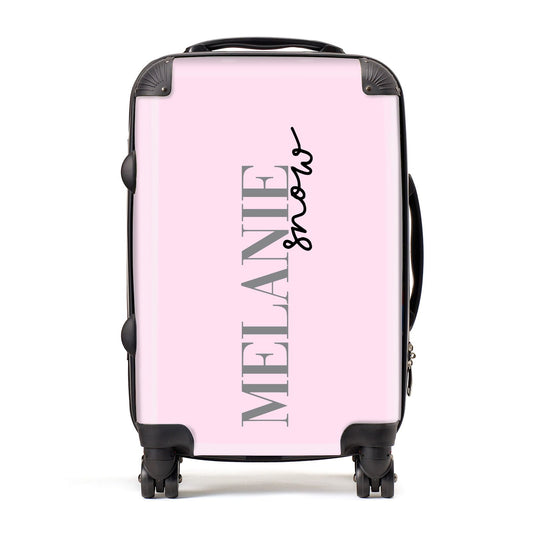 Personalised Dusty Pink Name Suitcase