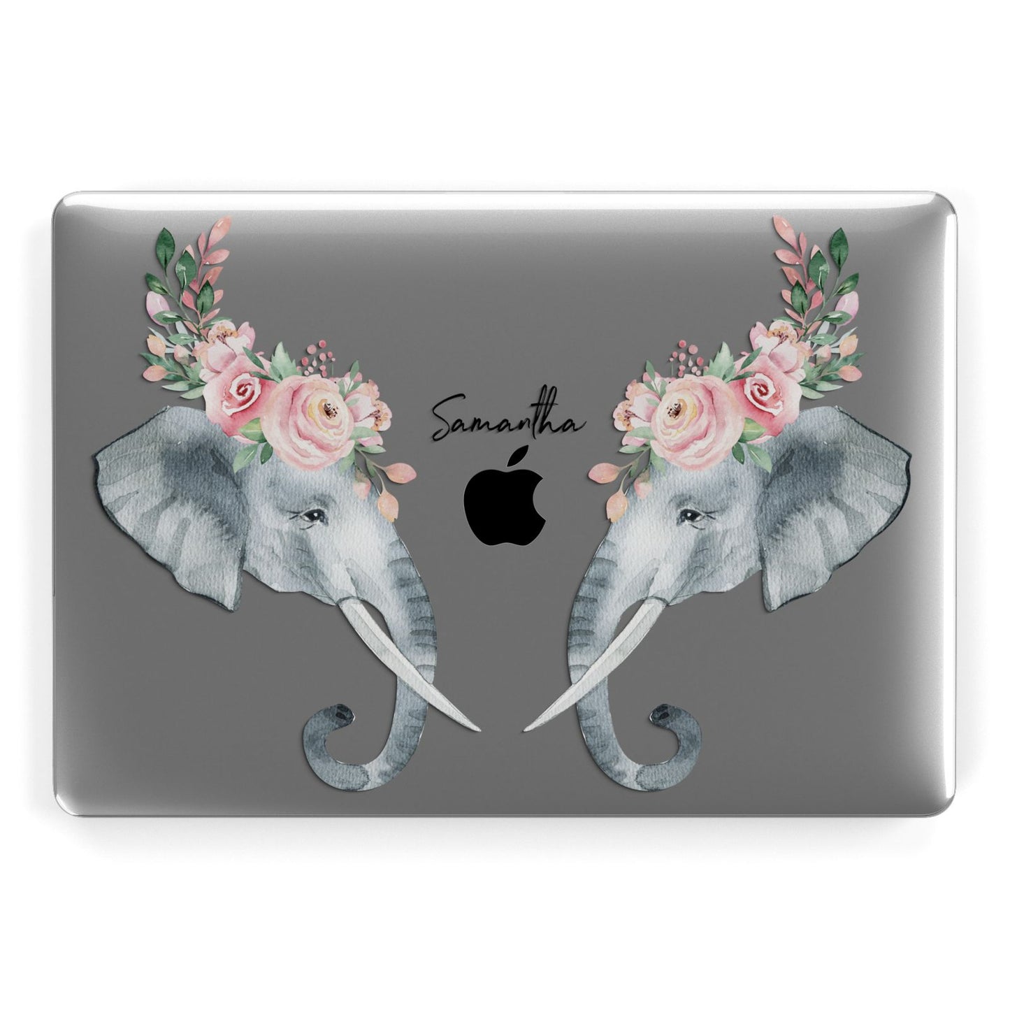 Personalised Elephant Apple MacBook Case