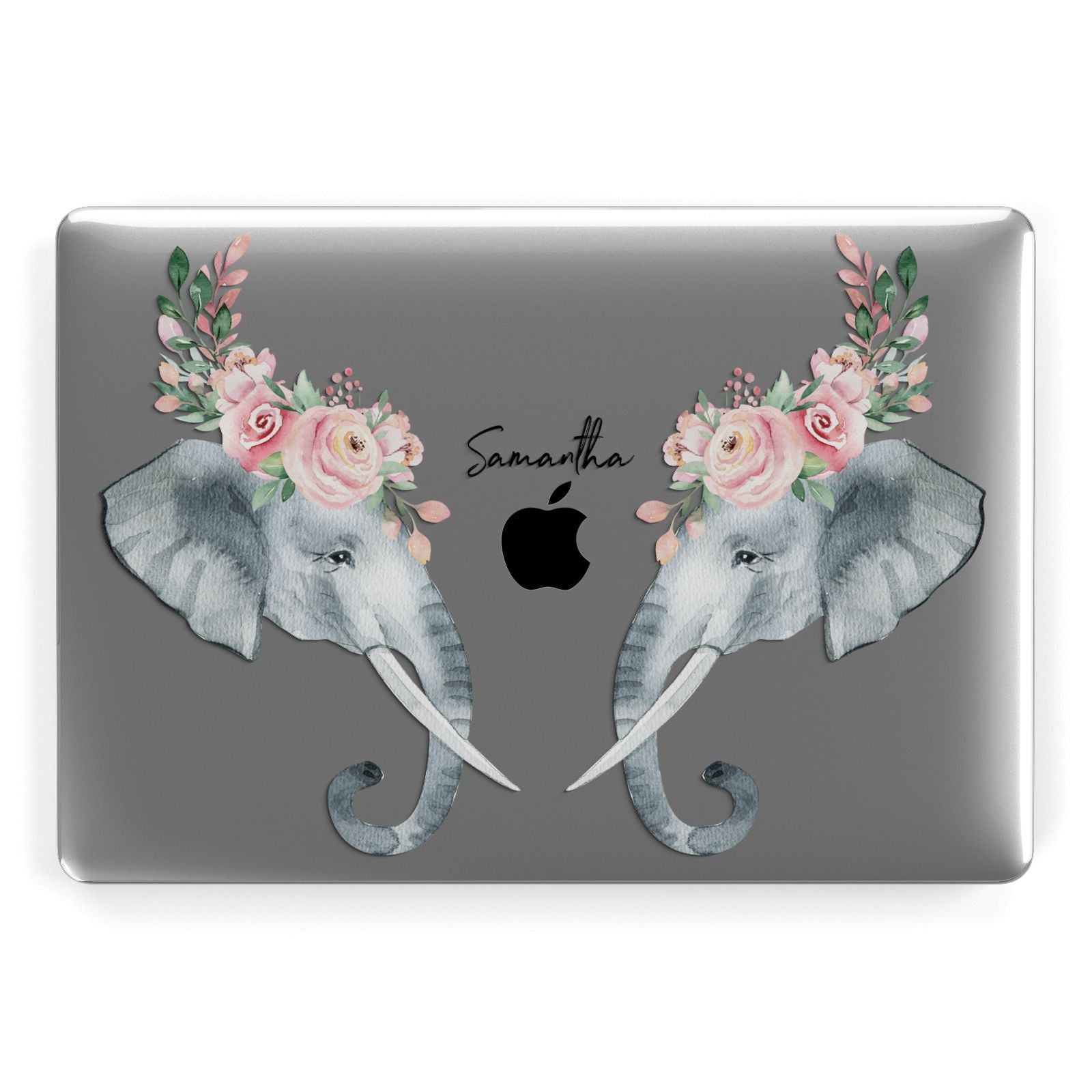 Personalised Elephant Apple MacBook Case