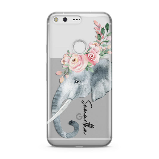 Personalised Elephant Google Pixel Case