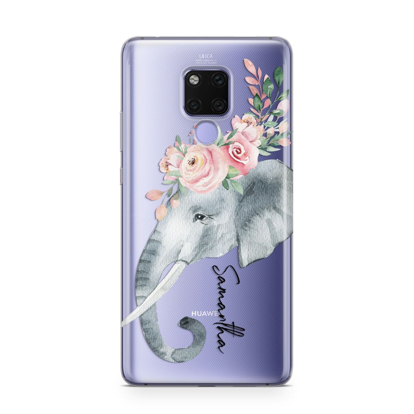 Personalised Elephant Huawei Mate 20X Phone Case