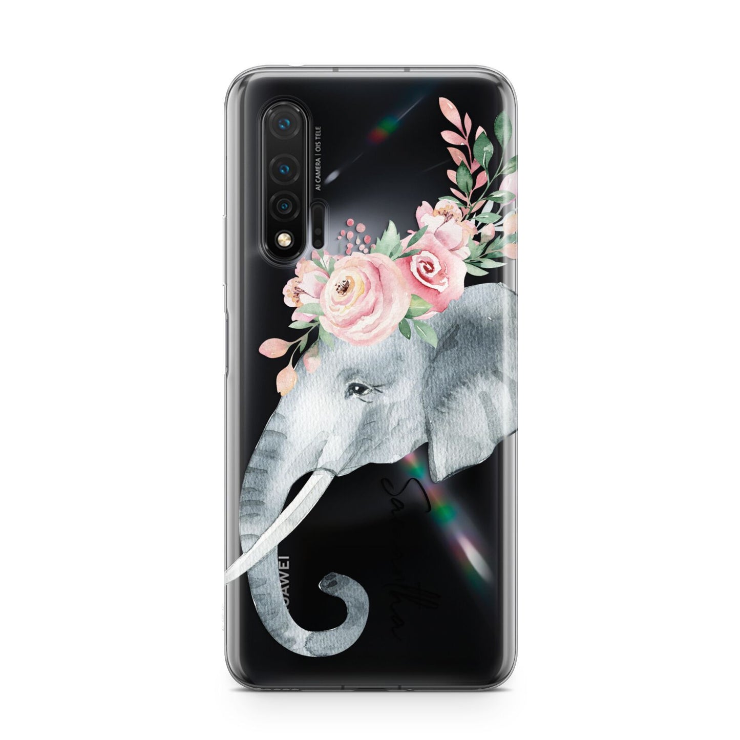 Personalised Elephant Huawei Nova 6 Phone Case