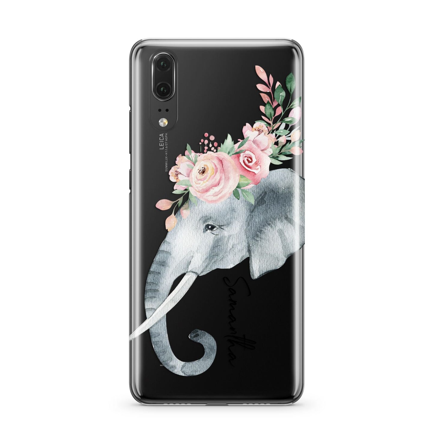 Personalised Elephant Huawei P20 Phone Case