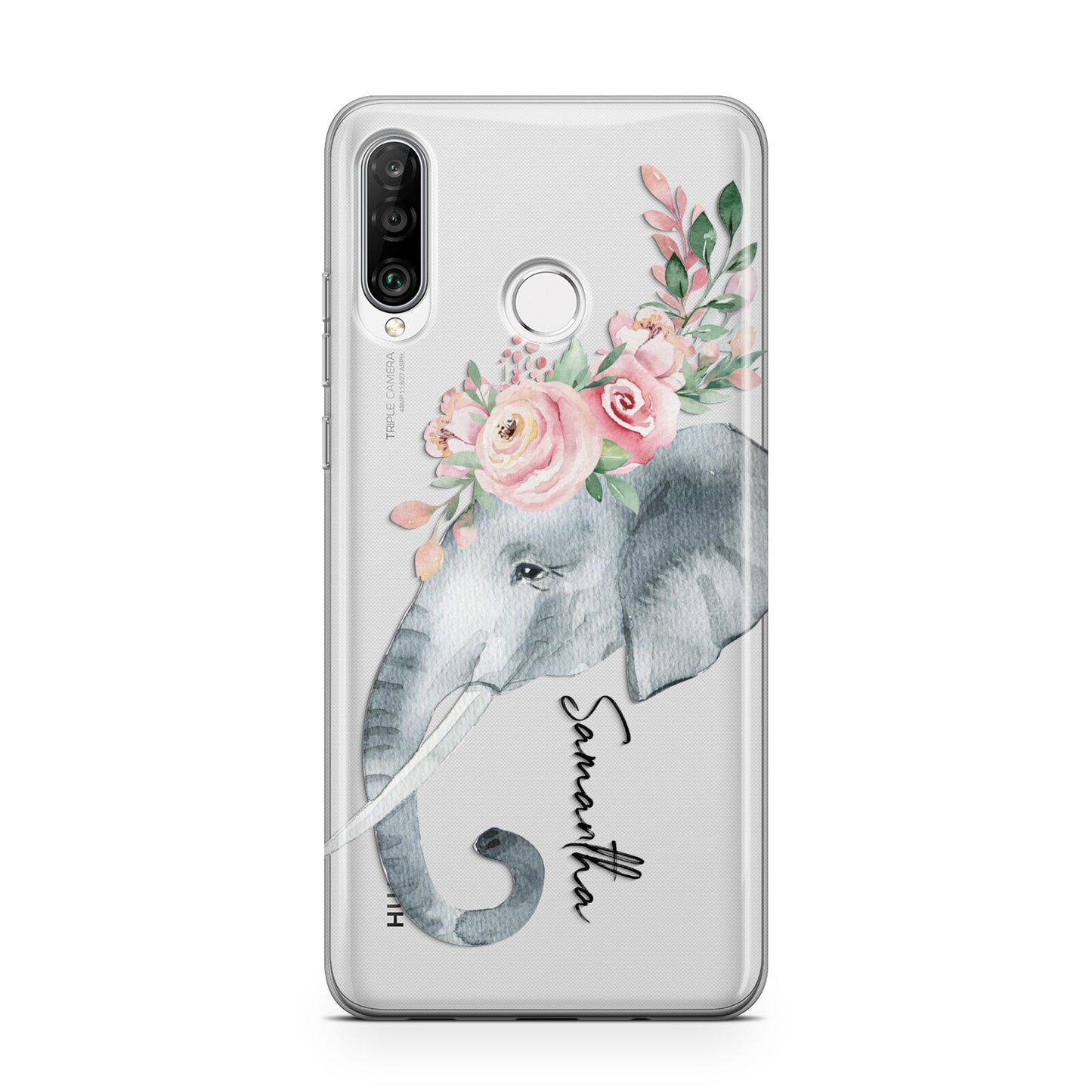 Personalised Elephant Huawei P30 Lite Phone Case