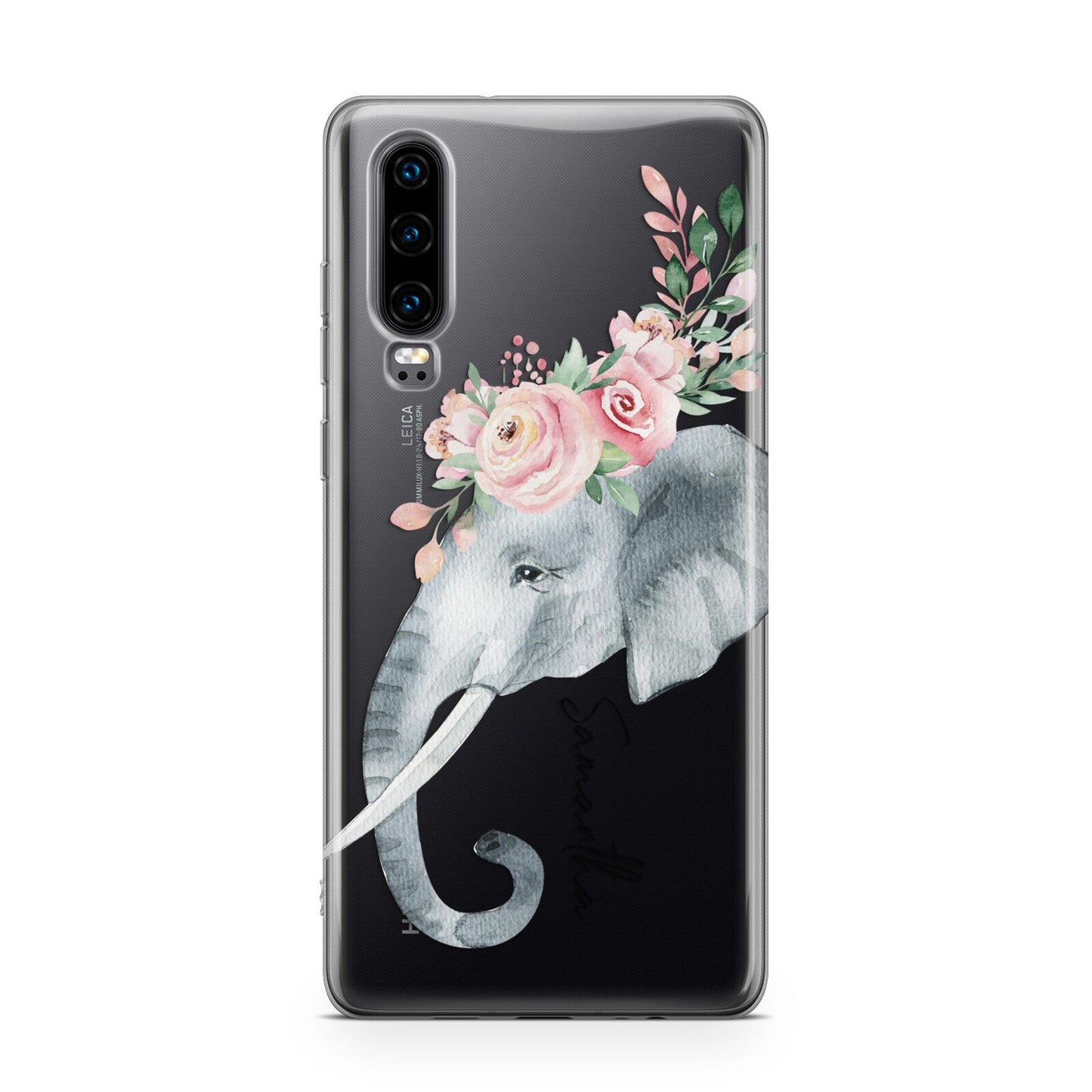 Personalised Elephant Huawei P30 Phone Case