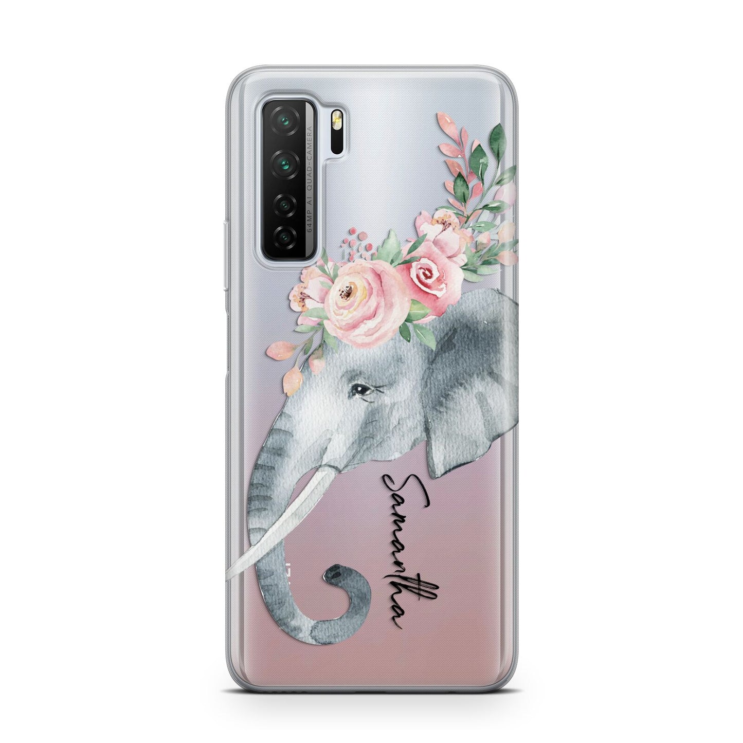 Personalised Elephant Huawei P40 Lite 5G Phone Case