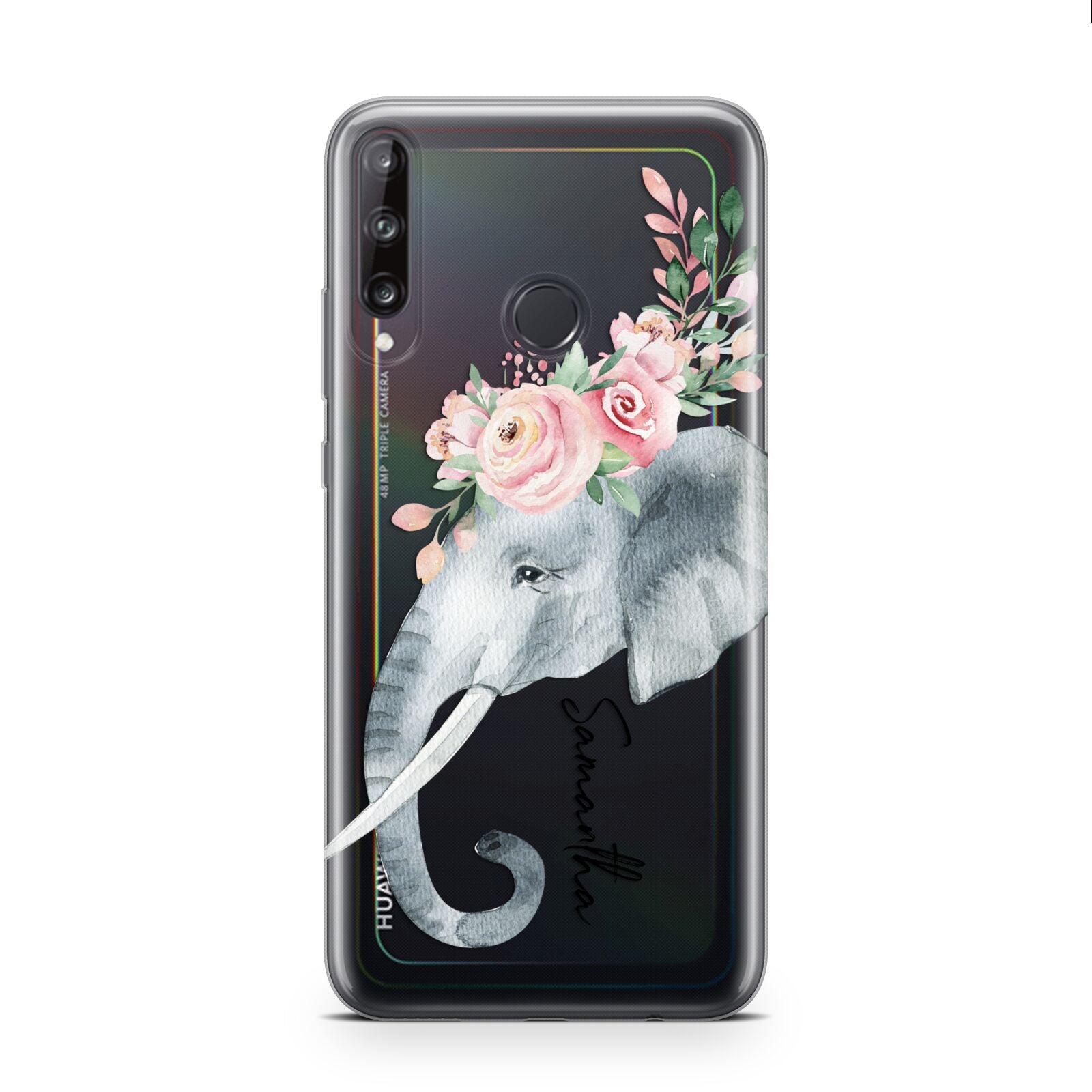 Personalised Elephant Huawei P40 Lite E Phone Case