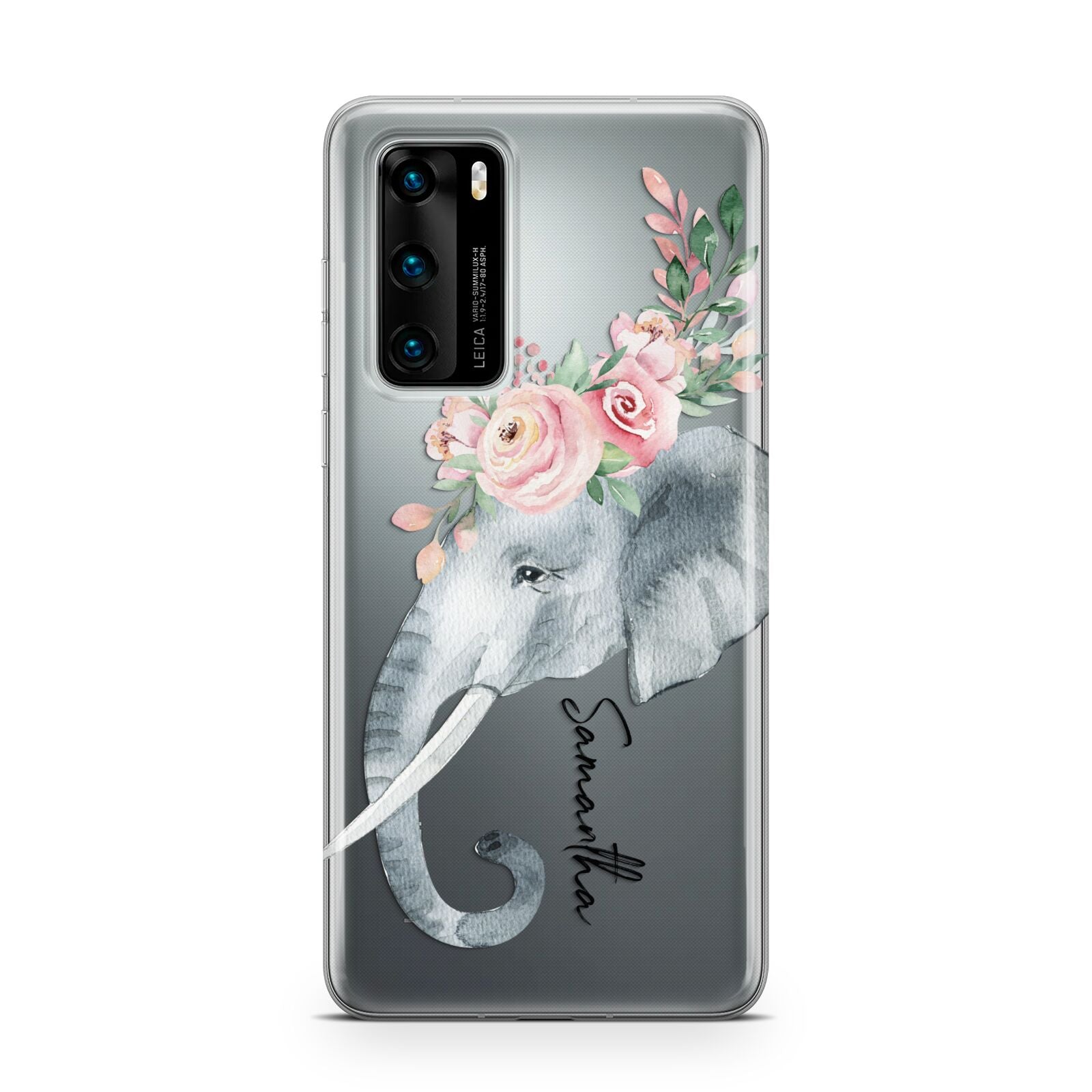 Personalised Elephant Huawei P40 Phone Case