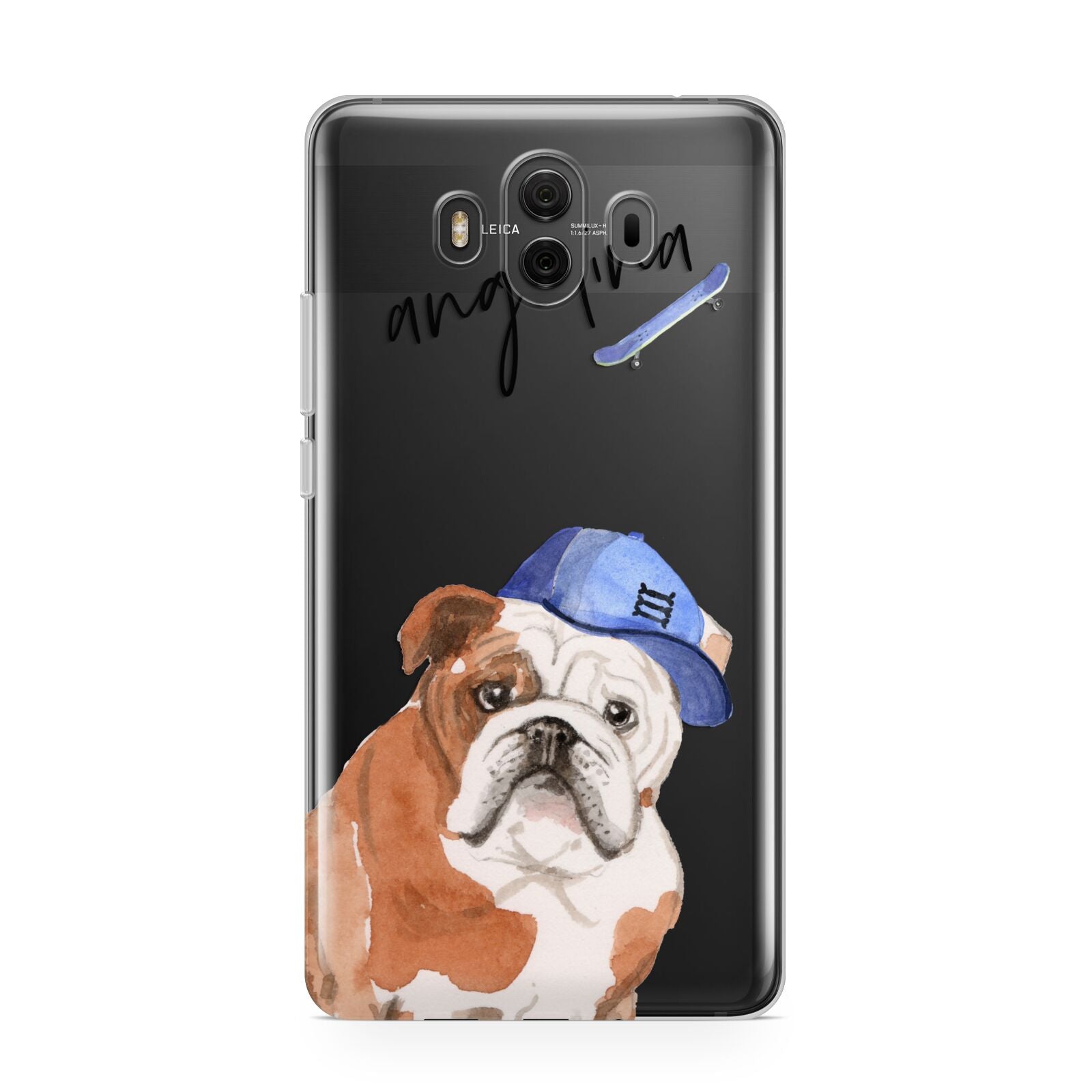 Personalised English Bulldog Huawei Mate 10 Protective Phone Case