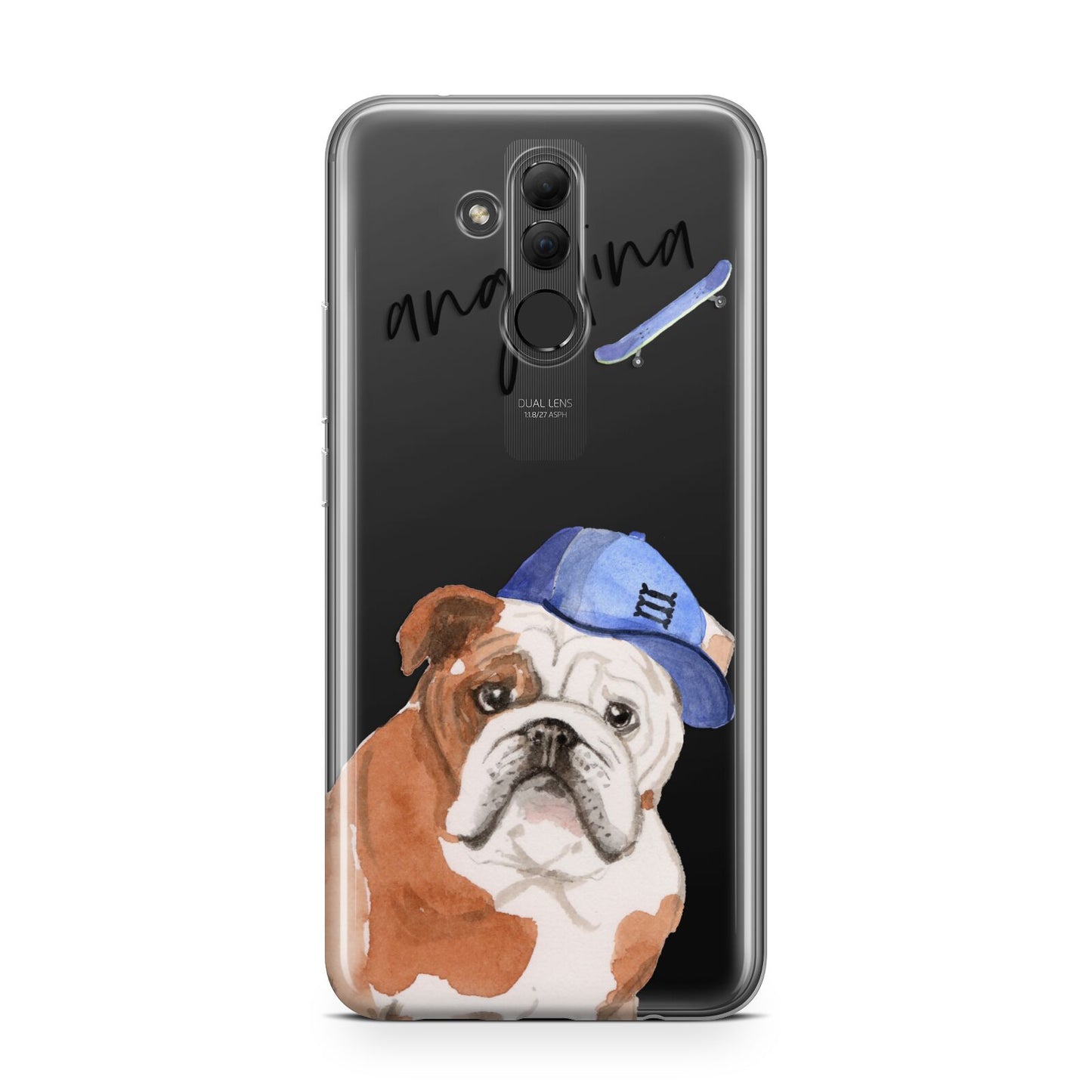 Personalised English Bulldog Huawei Mate 20 Lite