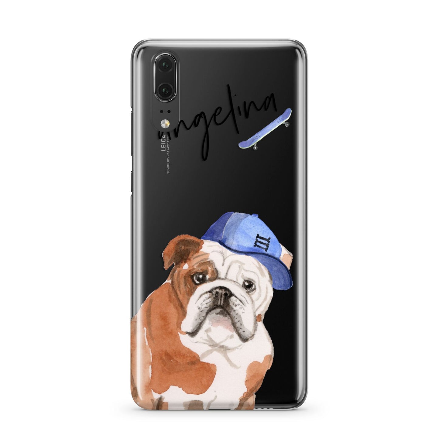 Personalised English Bulldog Huawei P20 Phone Case