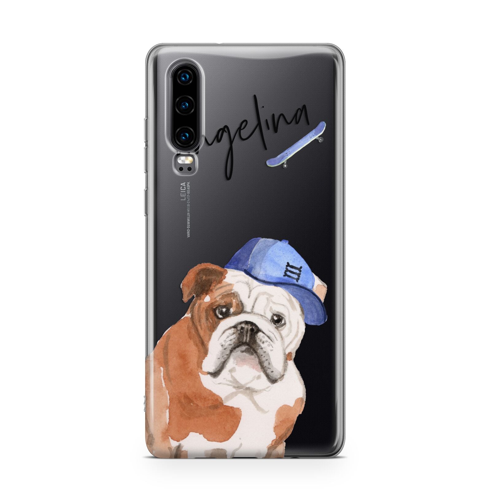 Personalised English Bulldog Huawei P30 Phone Case