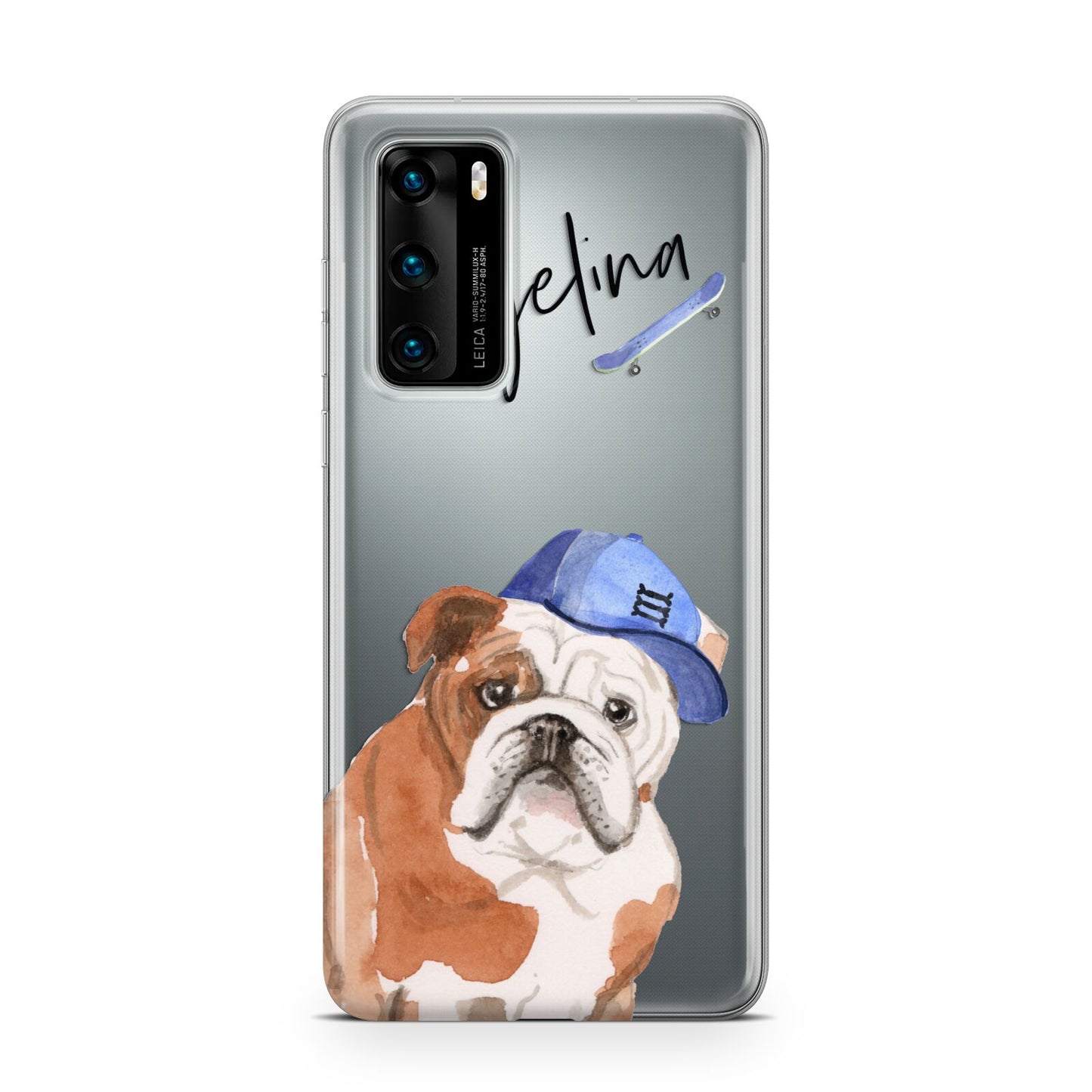 Personalised English Bulldog Huawei P40 Phone Case