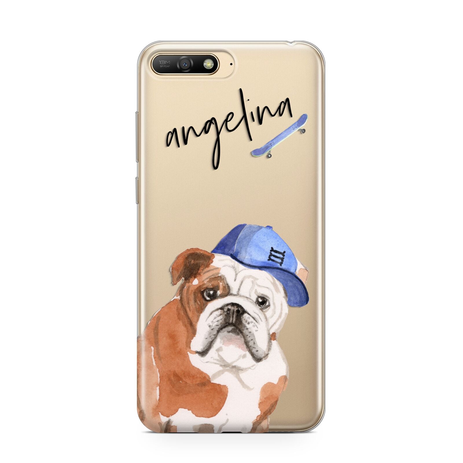 Personalised English Bulldog Huawei Y6 2018