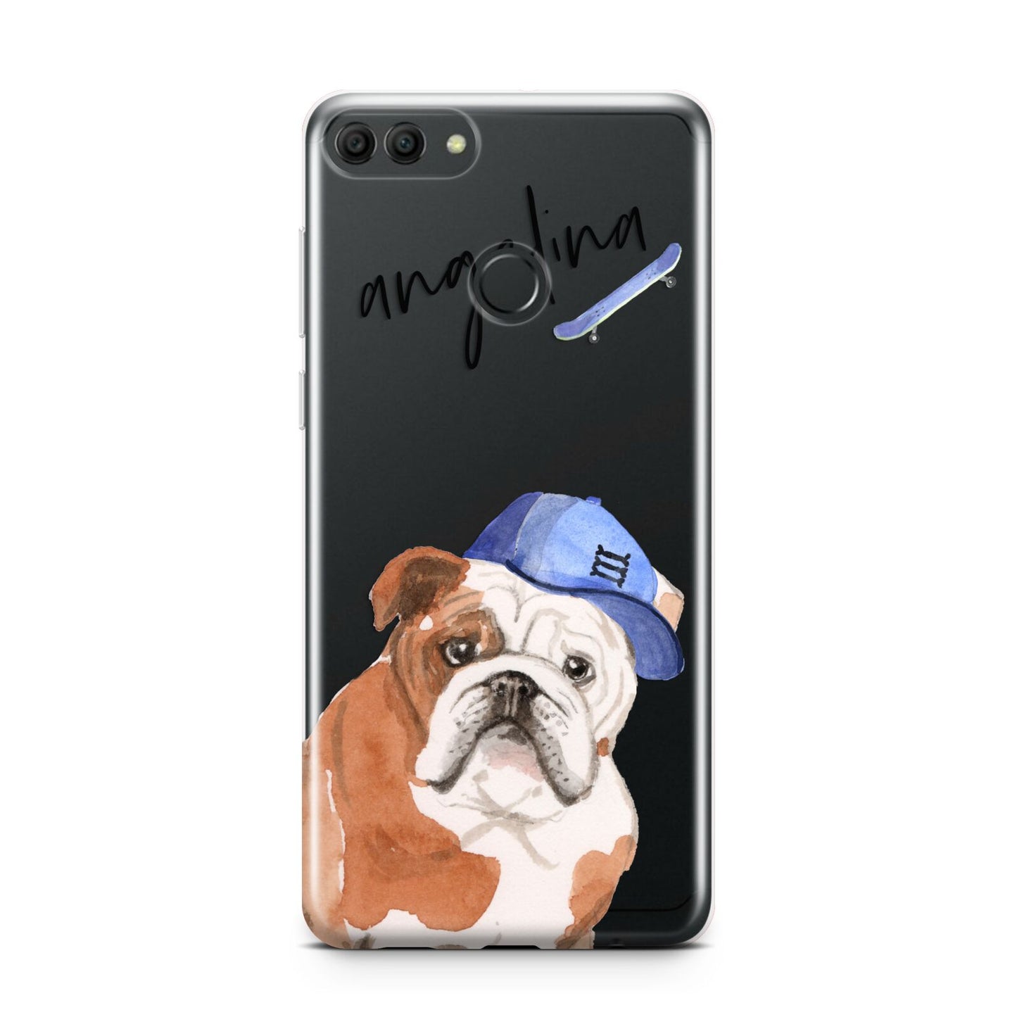 Personalised English Bulldog Huawei Y9 2018