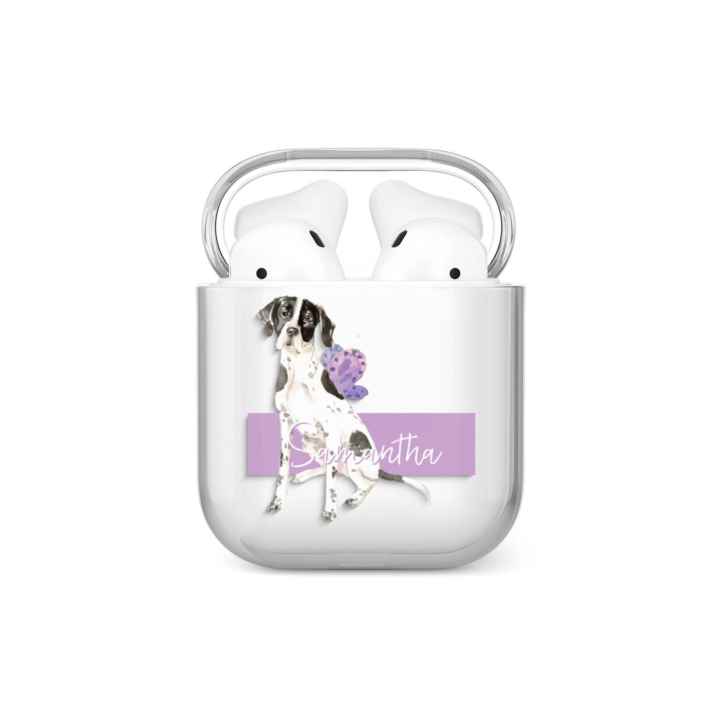 Personalised English Pointer AirPods Case