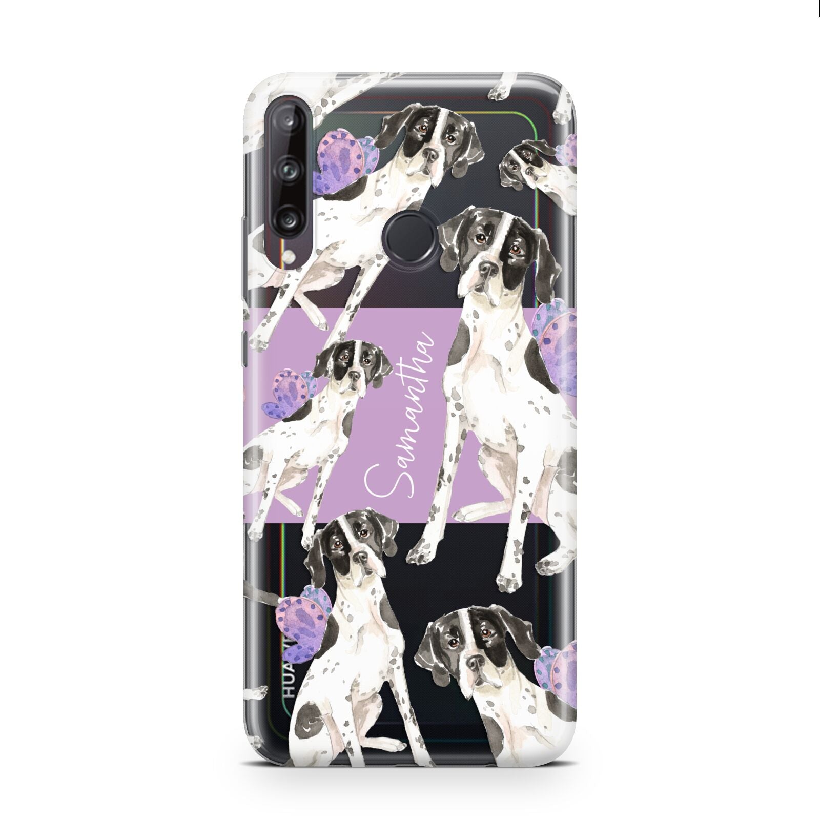 Personalised English Pointer Huawei P40 Lite E Phone Case