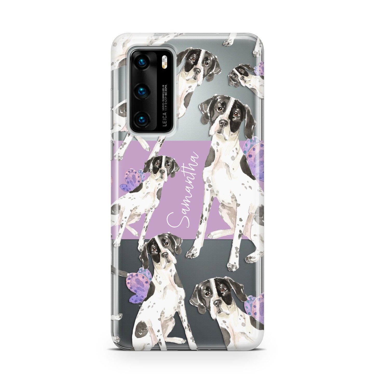 Personalised English Pointer Huawei P40 Phone Case