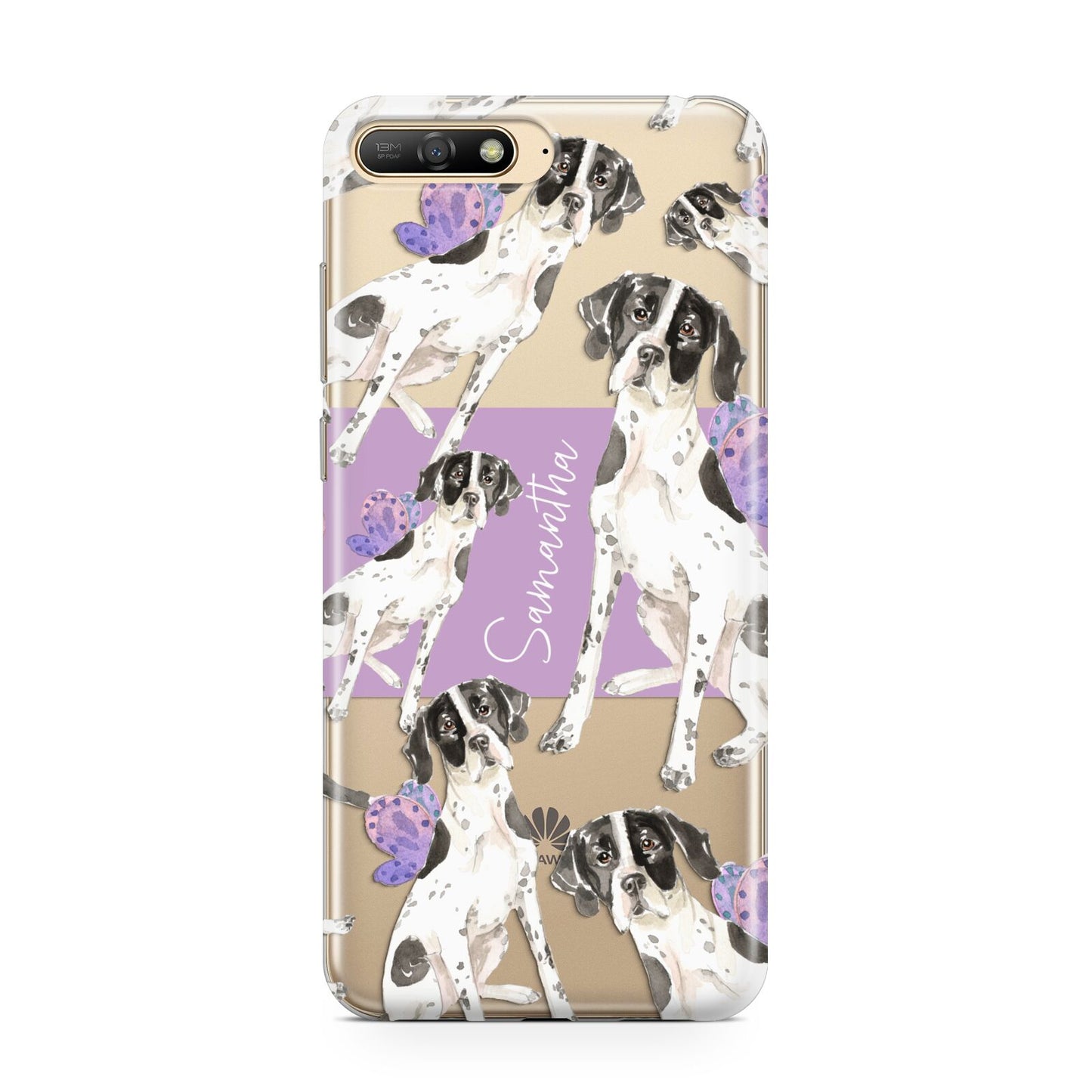 Personalised English Pointer Huawei Y6 2018