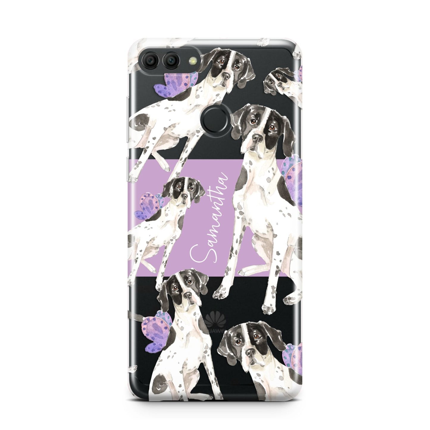 Personalised English Pointer Huawei Y9 2018