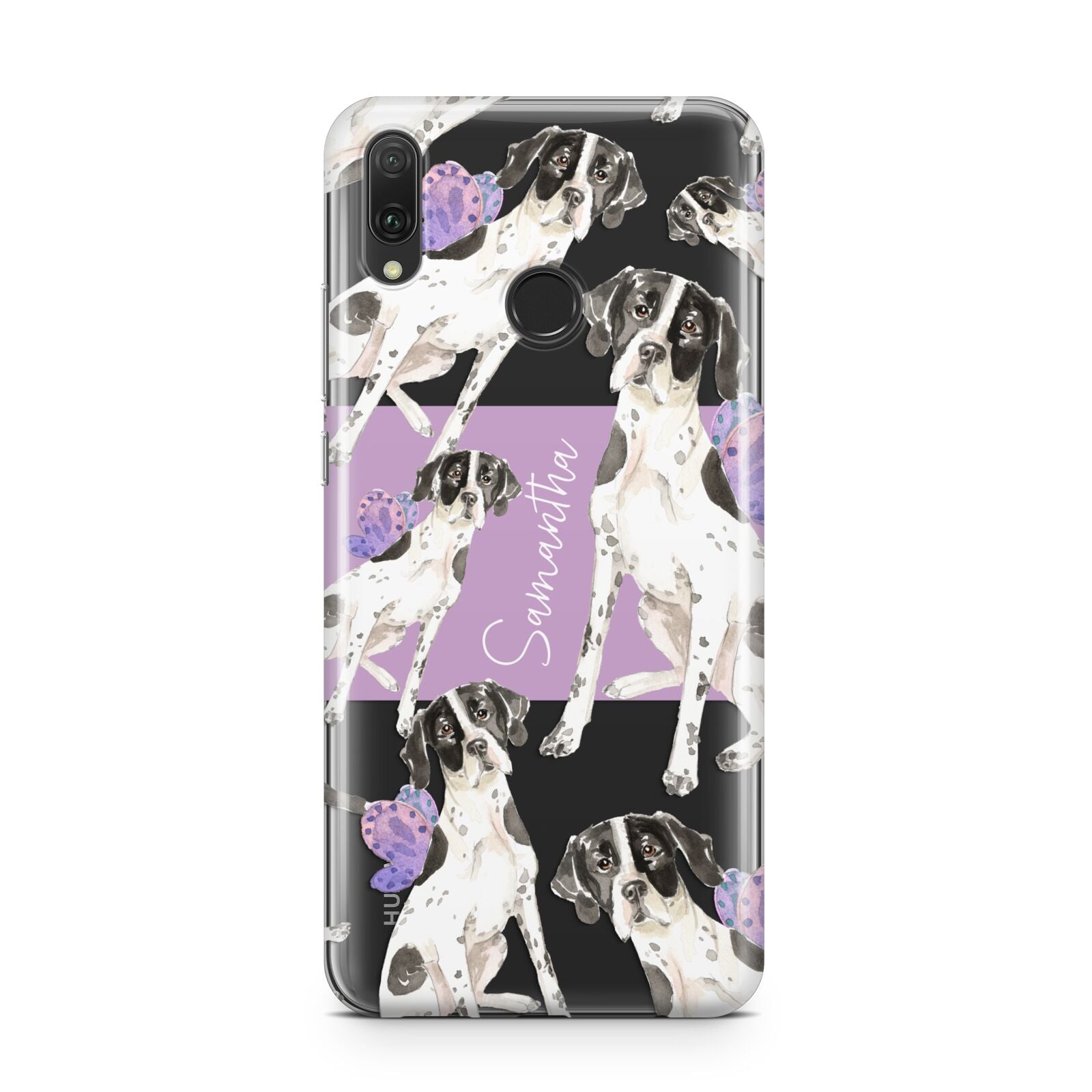 Personalised English Pointer Huawei Y9 2019