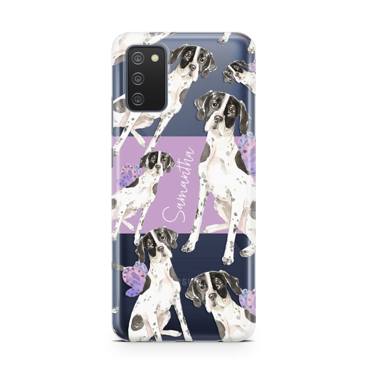 Personalised English Pointer Samsung A02s Case