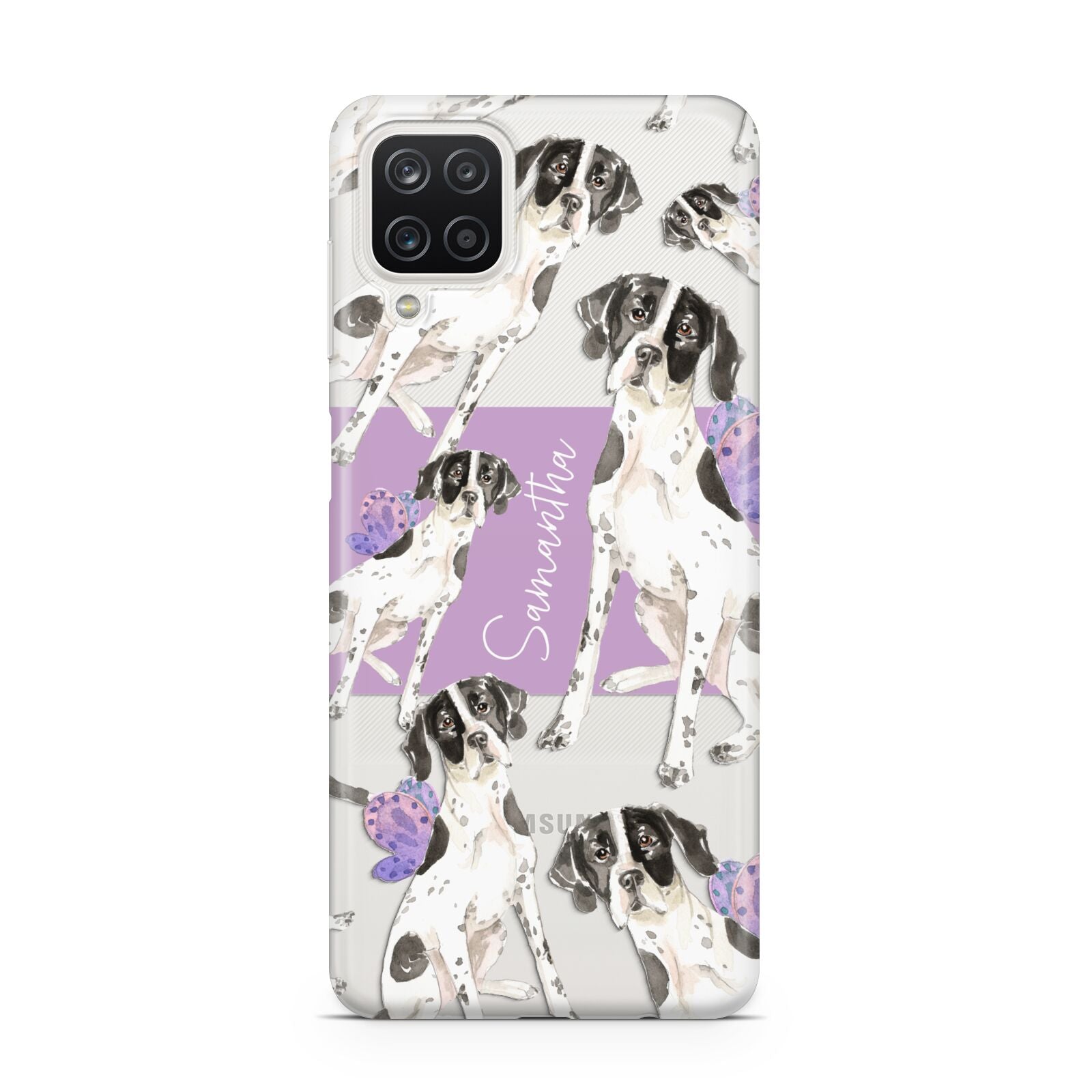 Personalised English Pointer Samsung A12 Case