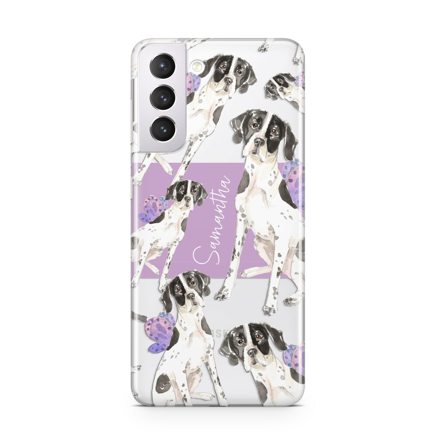 Personalised English Pointer Samsung S21 Case