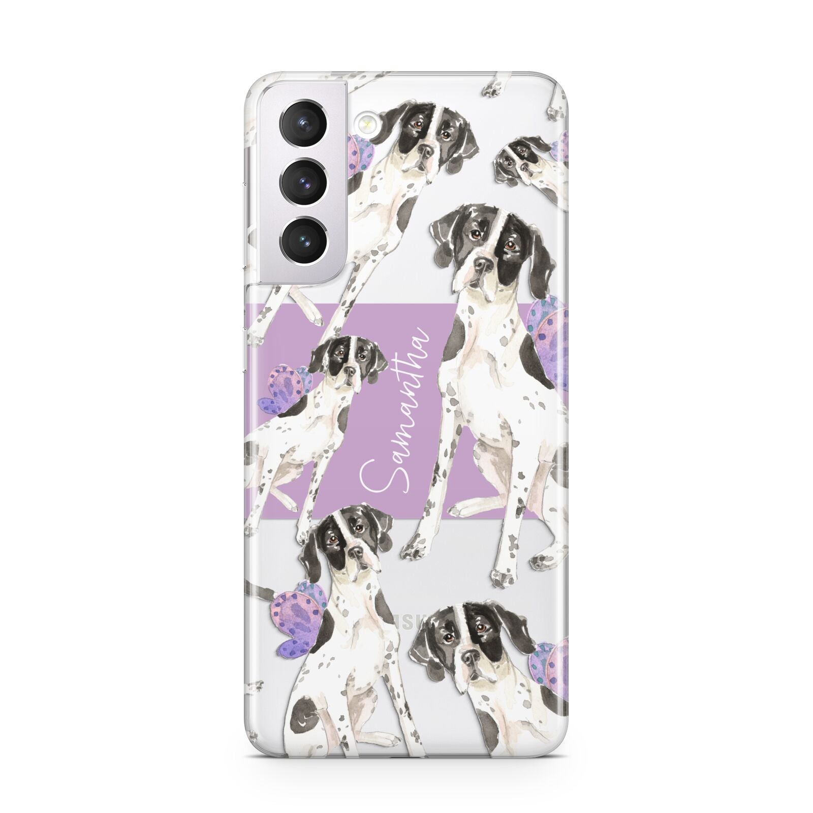 Personalised English Pointer Samsung S21 Case