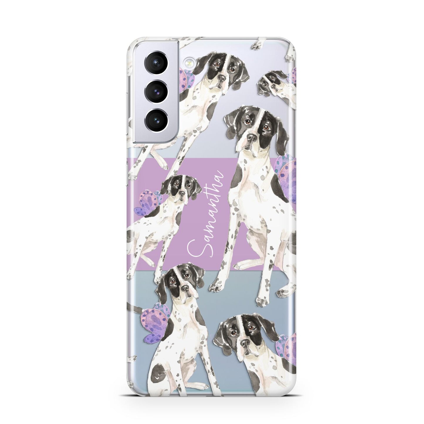 Personalised English Pointer Samsung S21 Plus Case