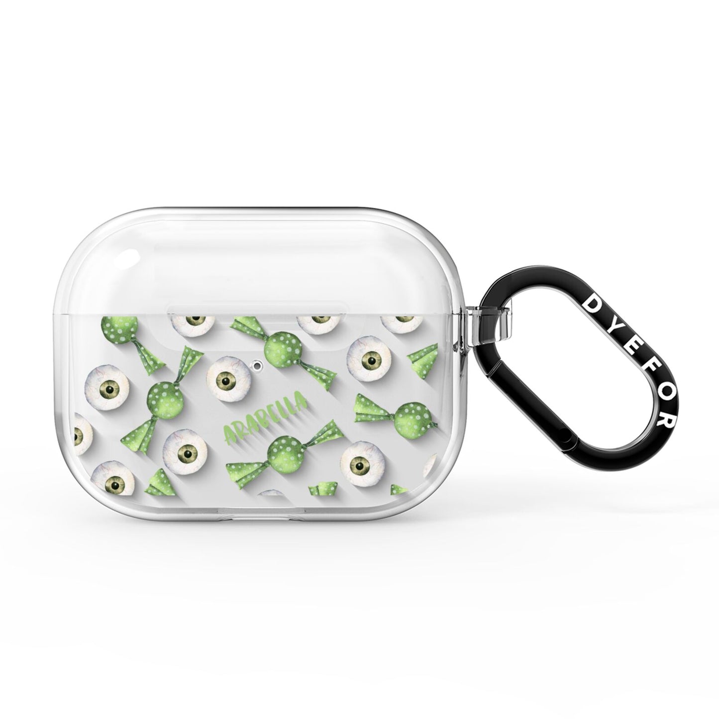 Personalised Eye Candy Halloween AirPods Pro Clear Case