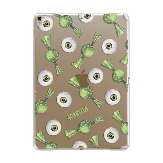 Personalised Eye Candy Halloween Apple iPad Gold Case