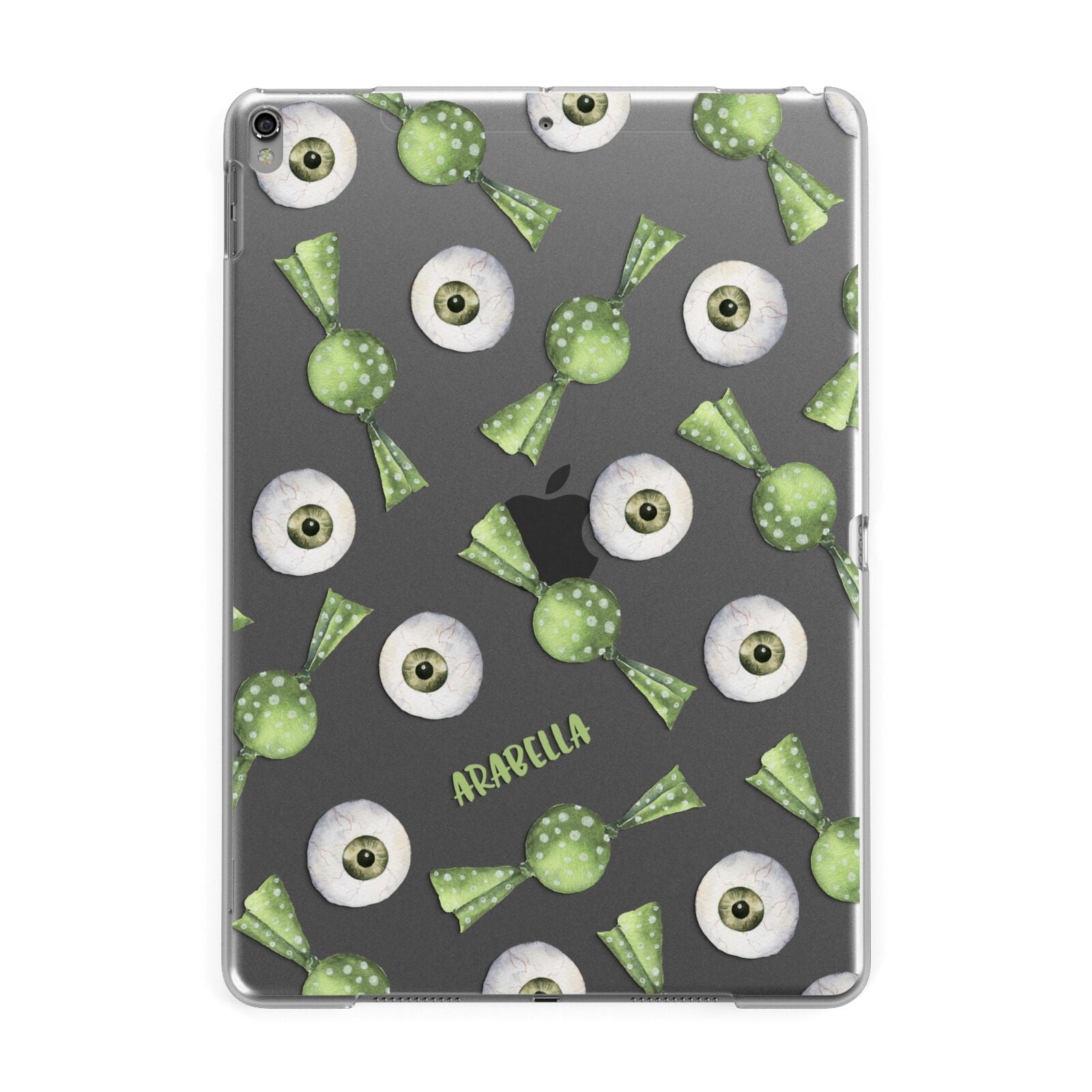 Personalised Eye Candy Halloween Apple iPad Grey Case