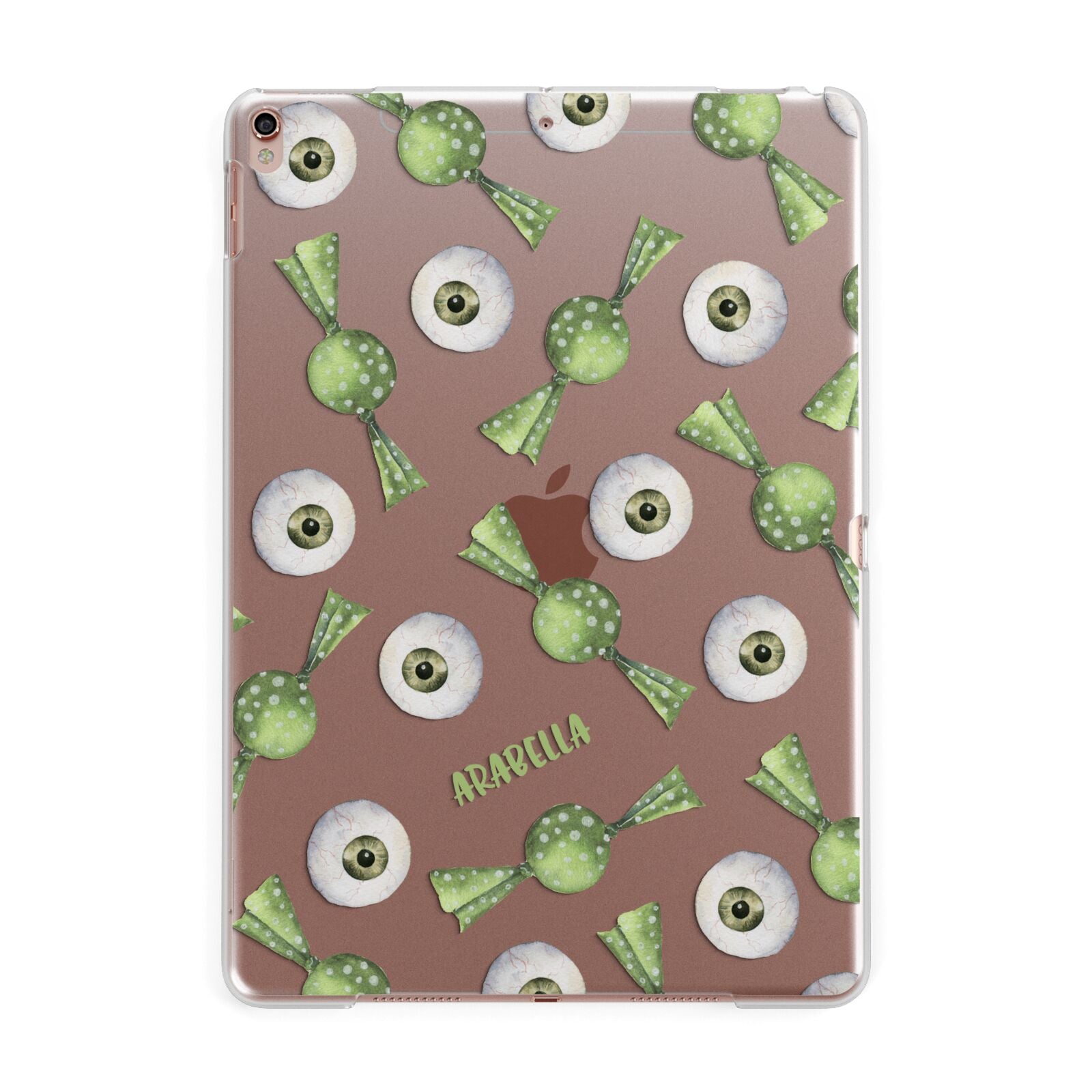 Personalised Eye Candy Halloween Apple iPad Rose Gold Case