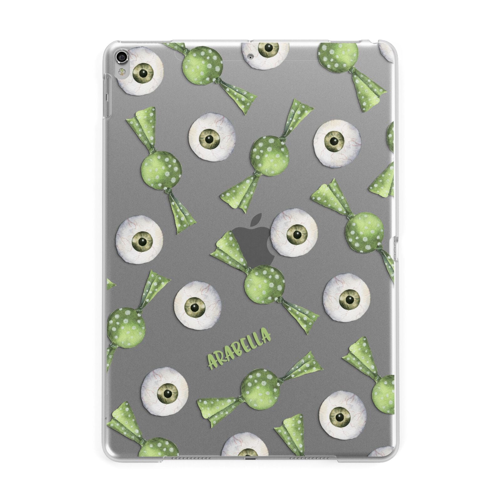 Personalised Eye Candy Halloween Apple iPad Silver Case